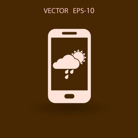 Forecast icon. vector illustrationのイラスト素材