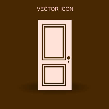 closed door vector illustrationのイラスト素材