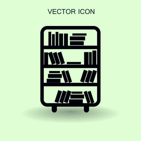 shelves with books vector illustrationのイラスト素材