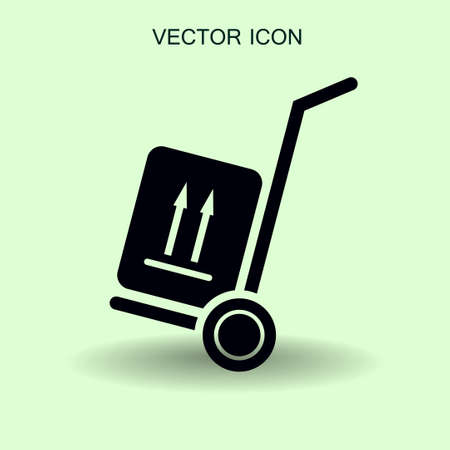Flat cargo vector iconのイラスト素材