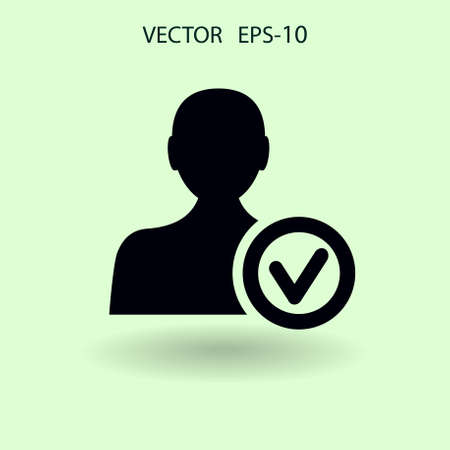add friend icon. vector illustrationのイラスト素材