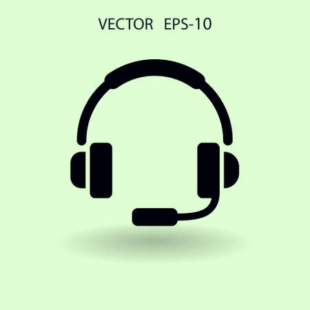 Flat icon of support. vector illustrationのイラスト素材