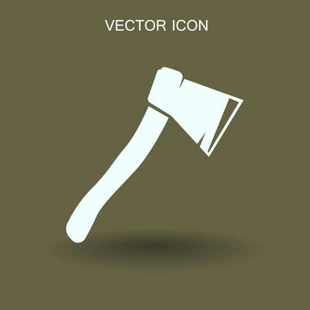The ax stuck in a tree stump vector illustrationのイラスト素材