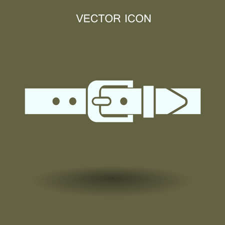 belt buckle vector illustrationのイラスト素材