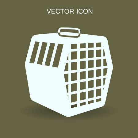 transporting the animals in a cage vectorのイラスト素材
