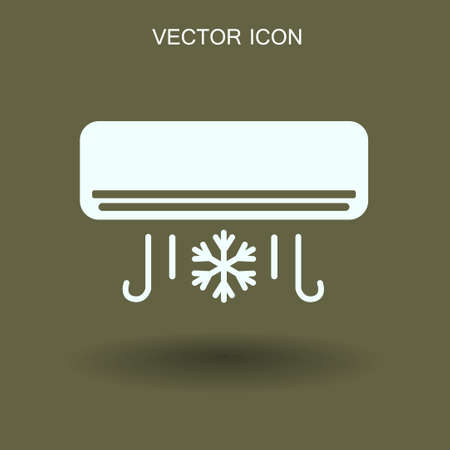cooling air conditioner works vector illustrationのイラスト素材