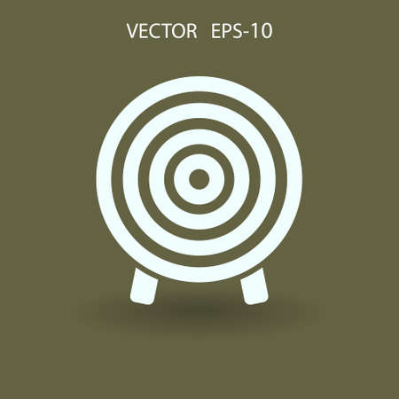 Flat icon of aim vector illustrationのイラスト素材