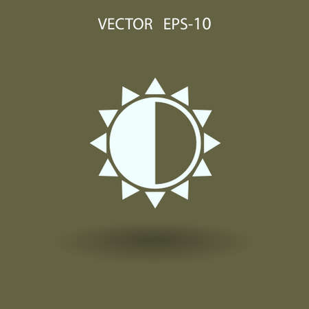 Brightness icon. vector illustrationのイラスト素材