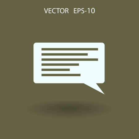 Flat icon of a communication. vector illustrationのイラスト素材