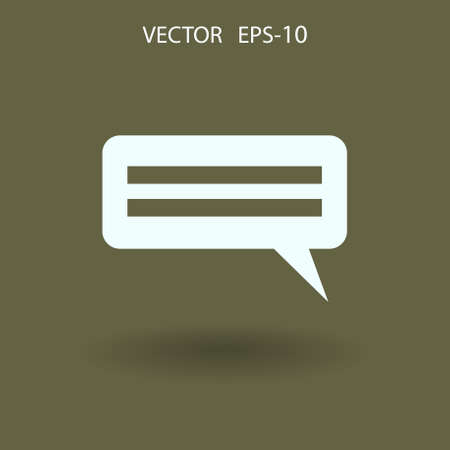 Flat  icon of a communication. vector illustrationのイラスト素材