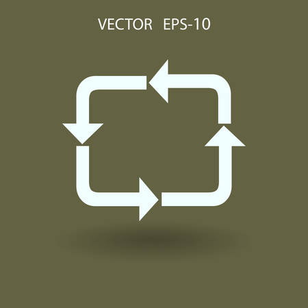 Flat icon of cyclic. vector illustrationのイラスト素材