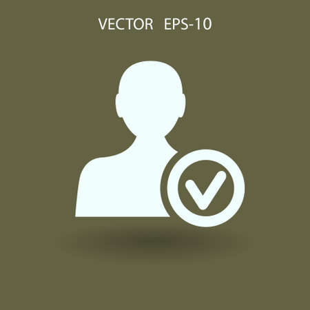 add friend icon. vector illustrationのイラスト素材