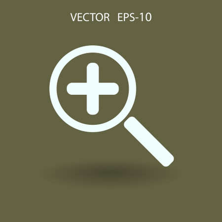 Zoom  icon. vector illustrationのイラスト素材