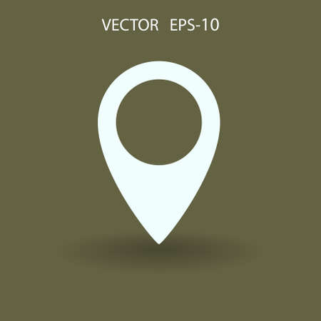 Flat icon of marker. vector illustrationのイラスト素材