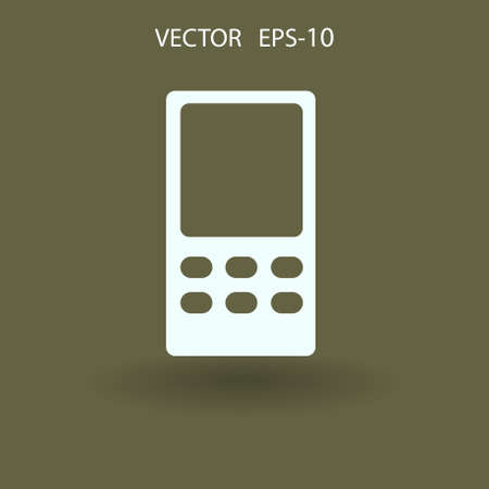 Flat  icon of cellphone. vector illustrationのイラスト素材