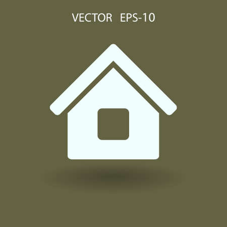 Flat icon of home. vector illustrationのイラスト素材