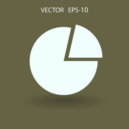 Flat icon of finance graph. vector illustrationのイラスト素材