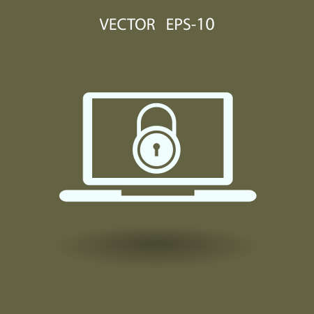 Internet security icon. vector illustrationのイラスト素材