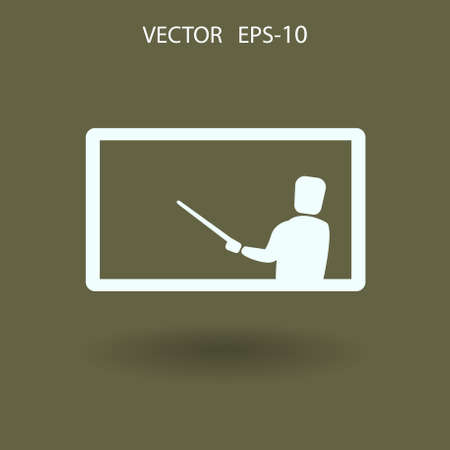 Flat  icon of presentation. vector illustrationのイラスト素材