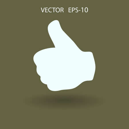 Flat icon of ok. vector illustrationのイラスト素材