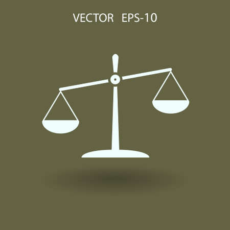 Flat  icon of Justice. vector illustrationのイラスト素材