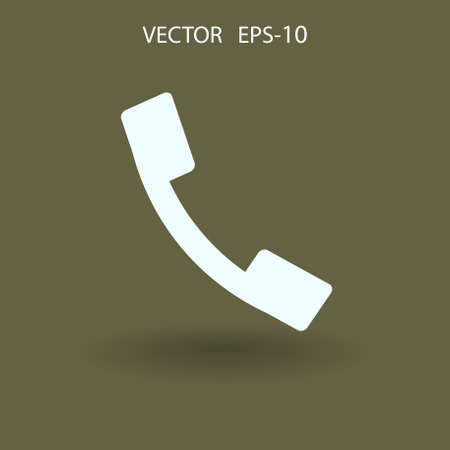 Flat icon of a phone. vector illustrationのイラスト素材