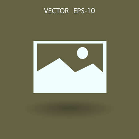 Nature photo icon. vector illustrationのイラスト素材