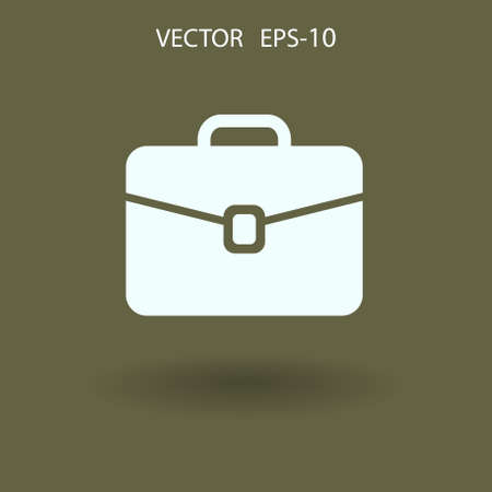 Flat icon of briefcase. vector illustrationのイラスト素材