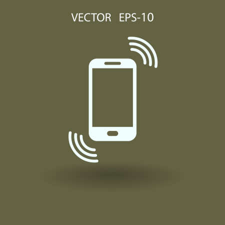 calling icon. vector illustrationのイラスト素材
