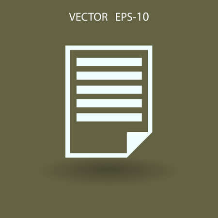 Flat icon of notes. vector illustrationのイラスト素材