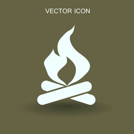 Fire icon vector illustrationのイラスト素材