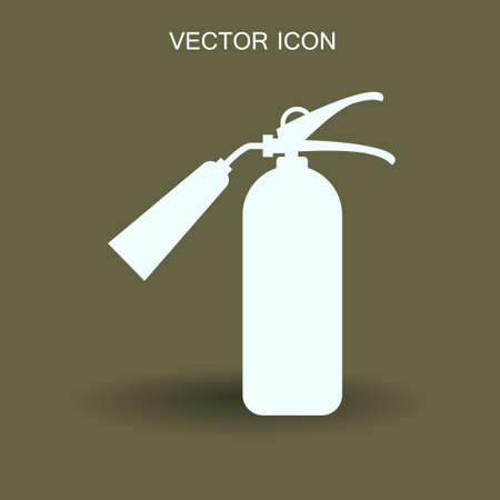 sign fire extinguisher icon vector illustrationのイラスト素材