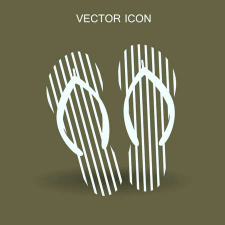 Flip flops icon vector illustrationのイラスト素材