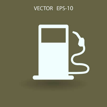 Flat fuel icon. Vectorのイラスト素材