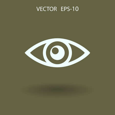 Flat icon of supervision. vector illustrationのイラスト素材