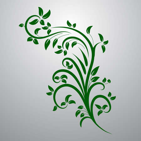 Vintage decor element. Vector wicker lines. Floral calligraphic elegant ornamentのイラスト素材