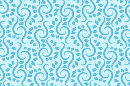 Vector seamless floral pattern. Modern stylish abstract texture.のイラスト素材
