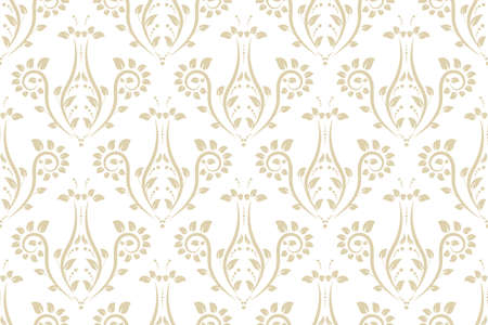 Vector seamless floral pattern. Modern stylish abstract texture.のイラスト素材