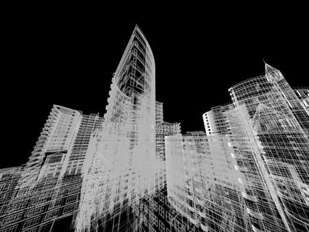 Abstract architecture background illustrationの写真素材