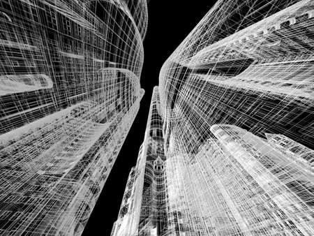Abstract architecture background illustrationの写真素材