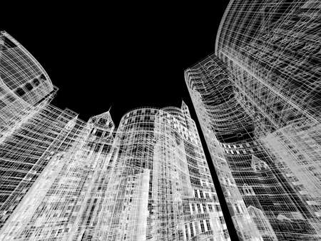 Abstract architecture background illustrationの写真素材