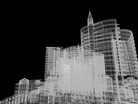 Abstract architecture background illustrationの写真素材