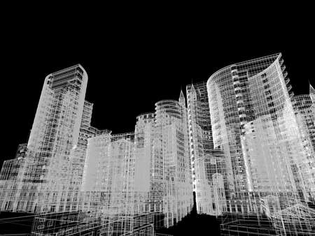 Abstract architecture background illustrationの写真素材