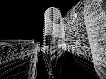 Abstract architecture background illustrationの写真素材