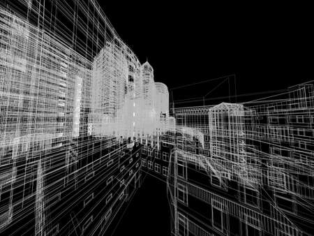 Abstract architecture background illustrationの写真素材