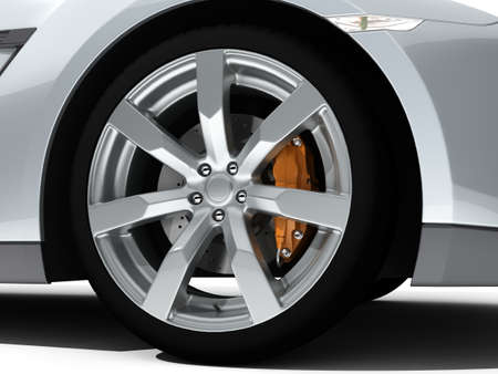 3D rendering brandless car part illustrationの写真素材