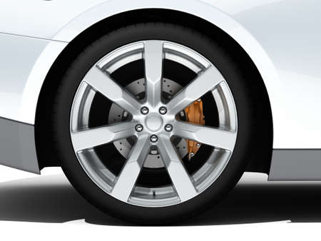 3D rendering brandless car part illustrationの写真素材