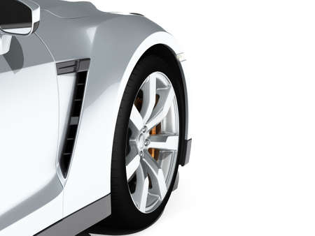 3D rendering brandless car part illustrationの写真素材