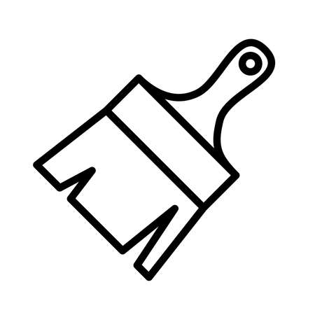 Brush icon, isolated on white background.のイラスト素材