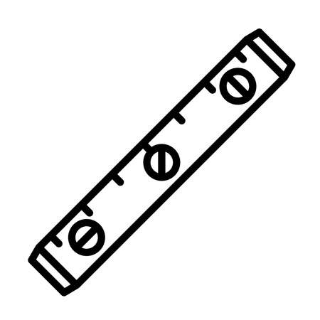 Construction level linear style icon. Vector illustration isolated on white backgroundのイラスト素材